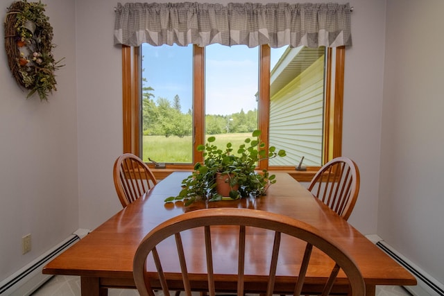 32 Ridge Rd, Marshfield, ME 04654 - dining room with a baseboard heating unit