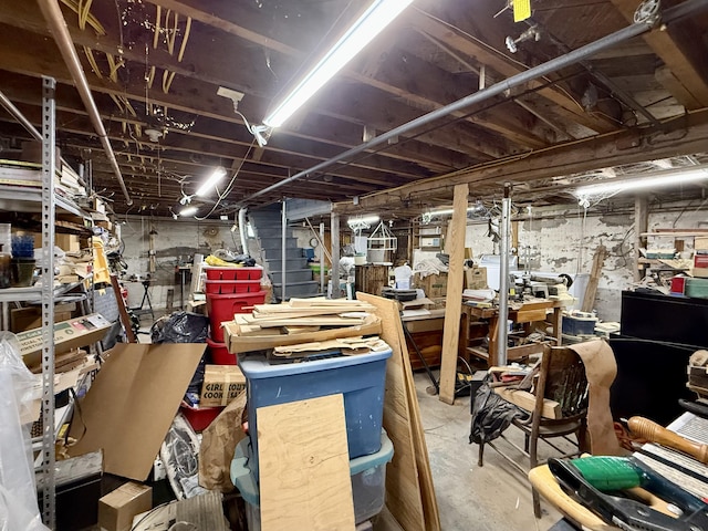 755 Main St, Calais, ME 04619 - view of unfinished basement