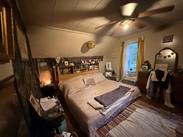 58 Elm St, Old Town, ME 04468 - bedroom featuring a ceiling fan