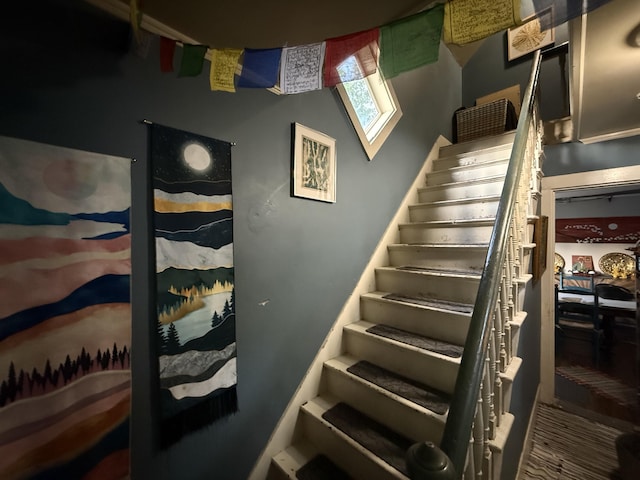 58 Elm St, Old Town, ME 04468 - view of staircase