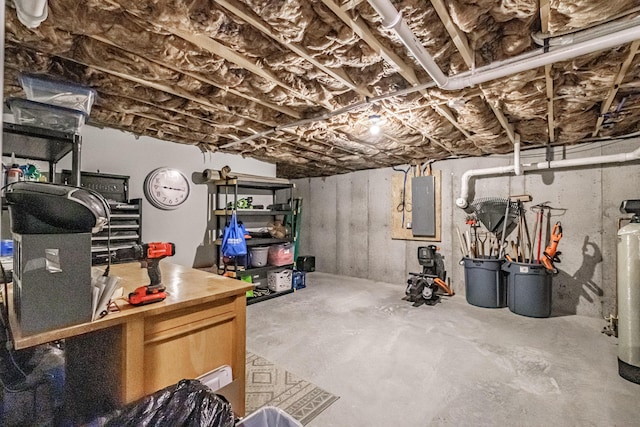 144 Ridley Rd, Sanford, ME 04073 - unfinished below grade area with electric panel
