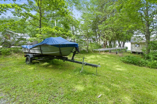 19 Davis Ln, Burnham, ME 04922 - view of green lawn