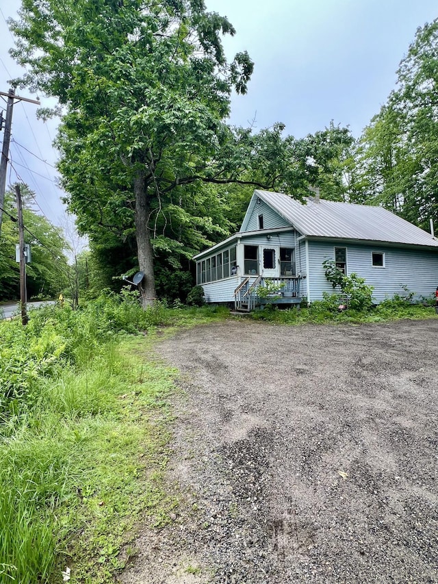 358 Swain Rd, Rumford, ME 04276 - view of front of house with a metal roof