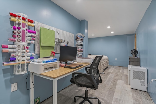 104 Chick Rd, Lebanon, ME 04027 - office space featuring wood finished floors and recessed lighting
