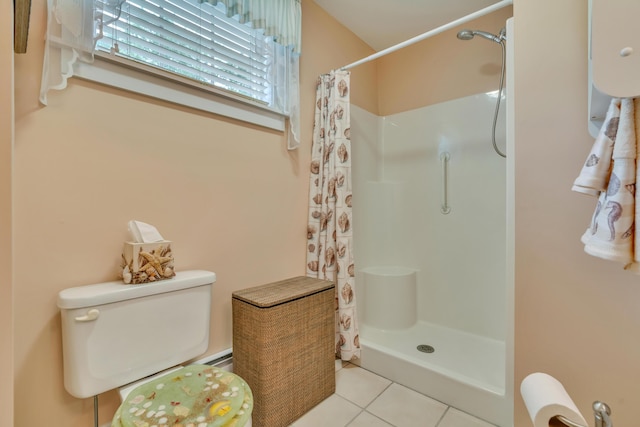 86 Farragut Way Unit 86, Kennebunk, ME 04043 - bathroom featuring a shower with shower curtain and tile patterned floors