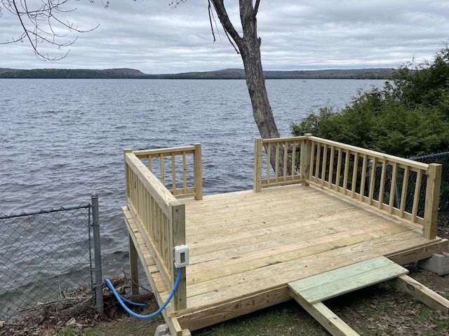 23 Page Rd, Enfield, ME 04493 - dock area with a water view