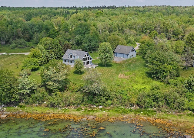31 Deer Run, Lamoine, ME 04605 - view of subject property featuring a heavily wooded area and a large body of water