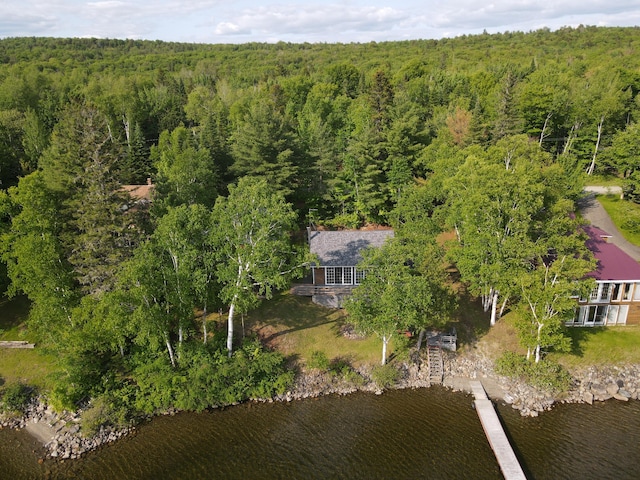 462 E Rd Unit T17 R3, Wels, ME 04785 - view of subject property featuring a heavily wooded area and a nearby body of water
