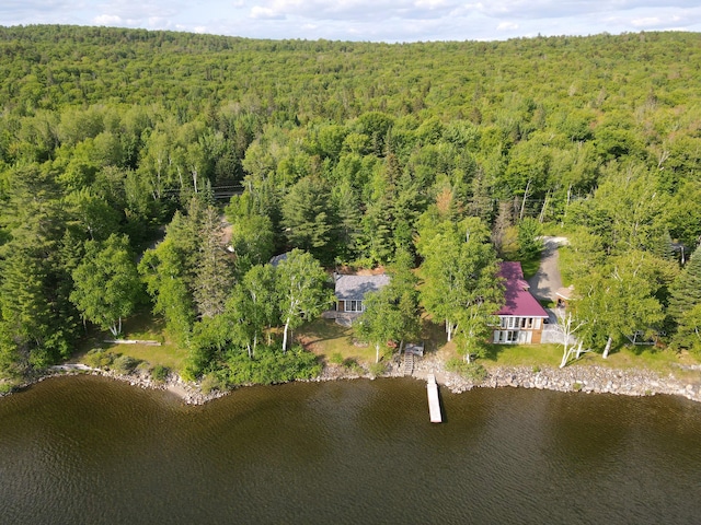 462 E Rd Unit T17 R3, Wels, ME 04785 - bird's eye view of a forest and a nearby body of water
