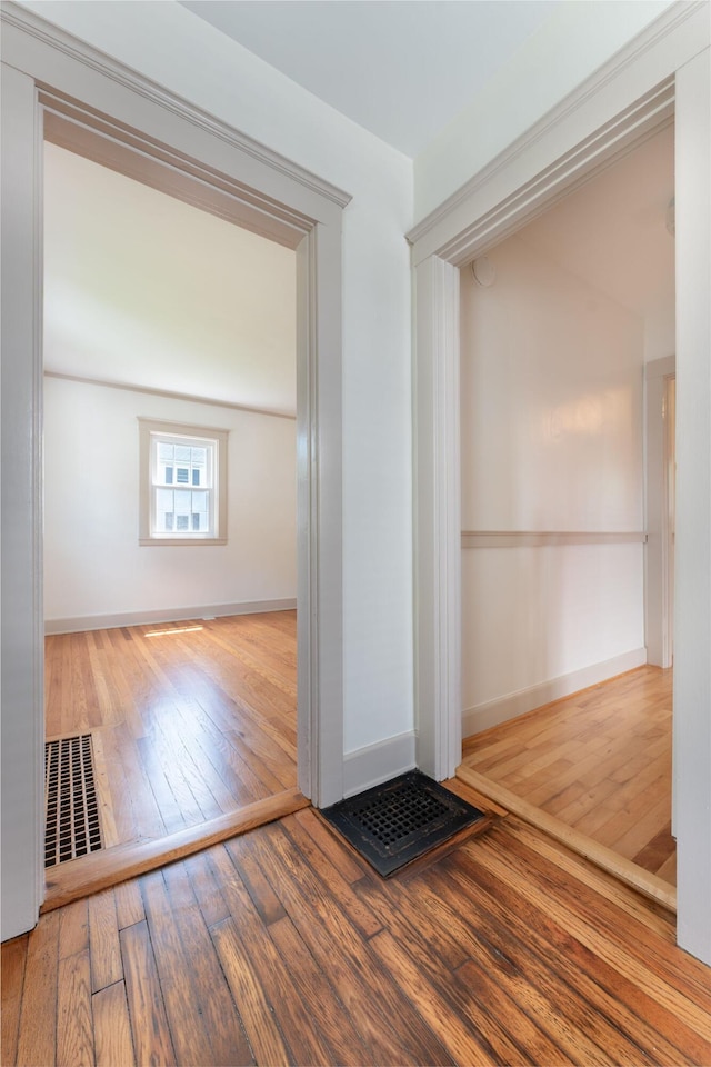 10 Dike Rd, Bath, ME 04530 - corridor with hardwood / wood-style flooring and baseboards