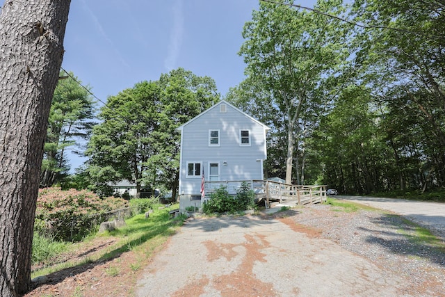 9 Jean St, Kittery, ME 03904 - view of front facade with a deck