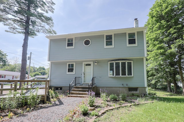 9 Jean St, Kittery, ME 03904 - colonial inspired home featuring a chimney
