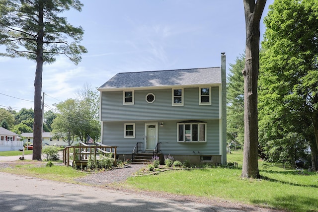 9 Jean St, Kittery, ME 03904 - colonial-style house with a chimney