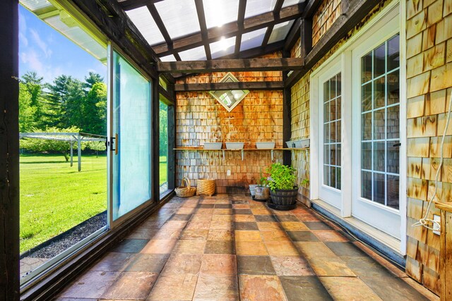 111 Quaker Hill Rd, Unity, ME 04988 - view of unfurnished sunroom