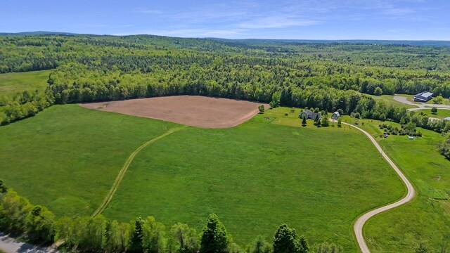 111 Quaker Hill Rd, Unity, ME 04988 - aerial view of property's location featuring a forest