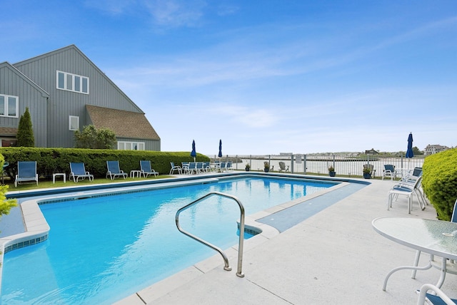 135 Ocean Ave Unit 15, Kennebunkport, ME 04046 - view of swimming pool with a patio