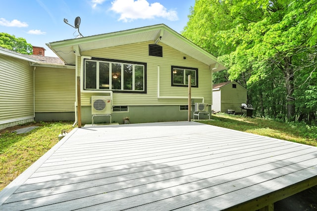 22 Sanborn Cir, Norway, ME 04268 - back of house with a deck