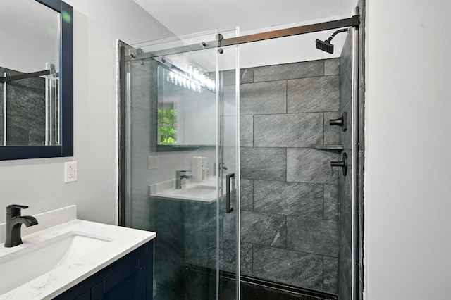 22 Sanborn Cir, Norway, ME 04268 - full bathroom with vanity and a stall shower