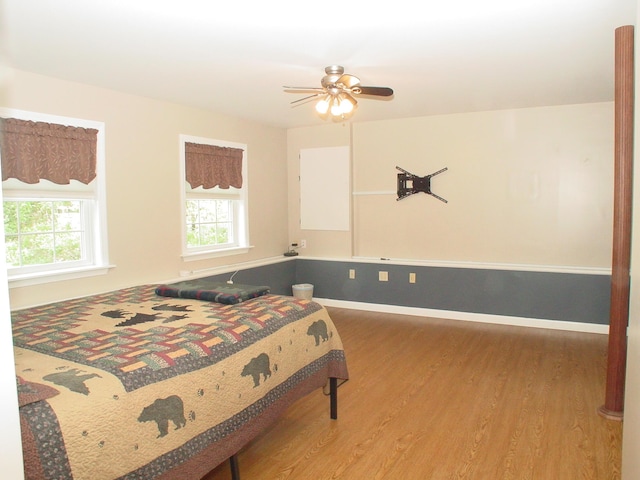 976 Essex St, Bangor, ME 04401 - bedroom featuring wood finished floors and a ceiling fan
