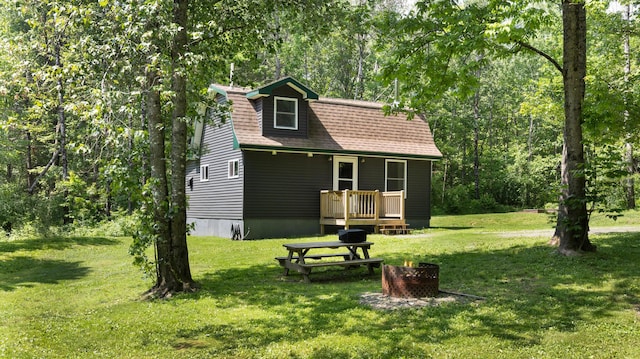 711 Stetson Rd, Exeter, ME 04435 - back of property with a yard