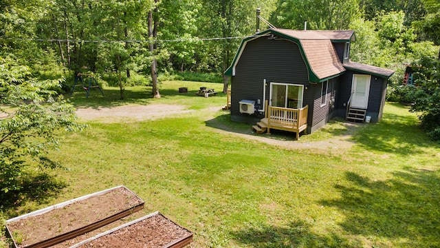 711 Stetson Rd, Exeter, ME 04435 - view of grassy yard featuring a garden