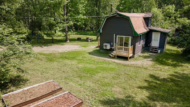 711 Stetson Rd, Exeter, ME 04435 - view of green lawn with a garden