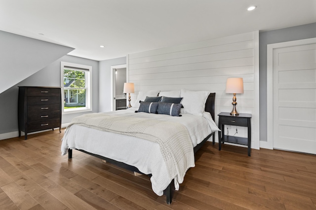 56 Ledgewood Dr, Falmouth, ME 04105 - bedroom featuring wood finished floors and recessed lighting