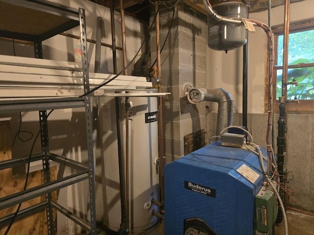 269 Bruckoff Rd, Clifton, ME 04428 - utility room with a heating unit