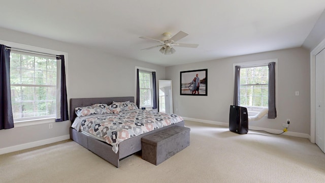 3 Marr Farm Way, Scarborough, ME 04074 - carpeted bedroom featuring multiple windows and ceiling fan