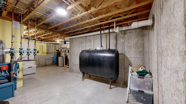 3 Marr Farm Way, Scarborough, ME 04074 - unfinished below grade area with oil tank and a water softener system