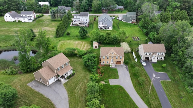 164 State St, Gorham, ME 04038 - aerial view of property and surrounding area featuring a nearby body of water