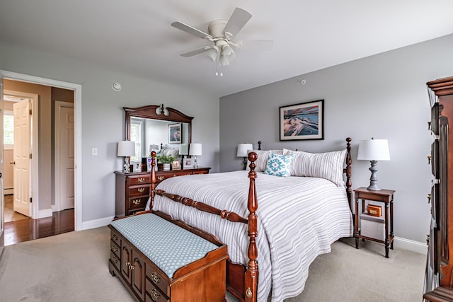 164 State St, Gorham, ME 04038 - bedroom featuring light carpet and ceiling fan