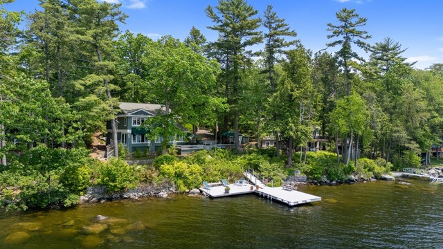 59 Wild Acres Rd, Raymond, ME 04071 - dock area with a water view