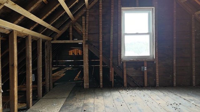 7 Oak St, Biddeford, ME 04005 - unfinished attic featuring healthy amount of natural light