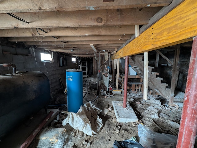 7 Oak St, Biddeford, ME 04005 - below grade area featuring oil tank and a heating unit