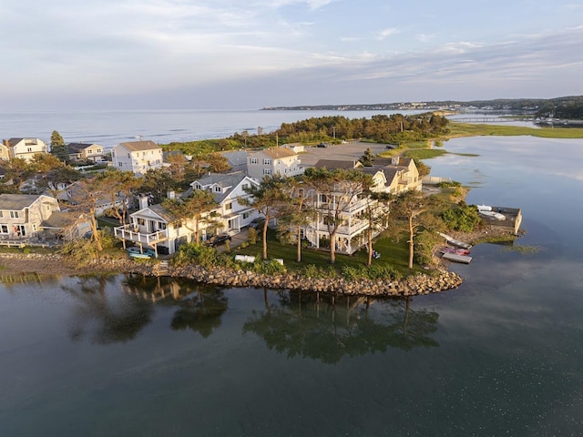 17 White Cap Ln, Wells, ME 04090 - aerial view of property and surrounding area featuring a large body of water