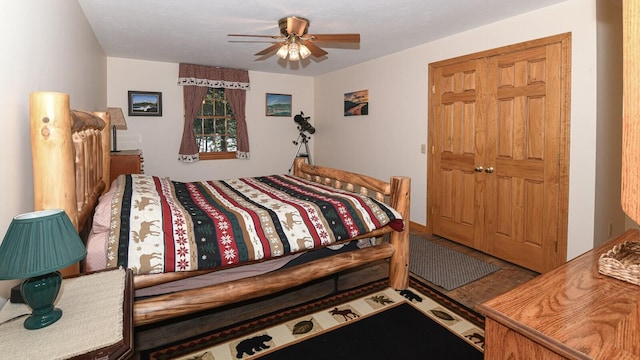 115 Fuller Ln, Denmark, ME 04022 - bedroom with ceiling fan