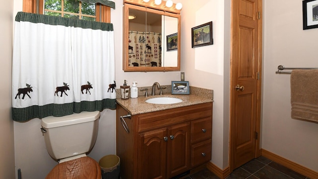 115 Fuller Ln, Denmark, ME 04022 - full bathroom featuring vanity and tile patterned floors