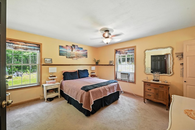 10 Tenacious Way, Augusta, ME 04330 - bedroom with light carpet, a ceiling fan, and cooling unit