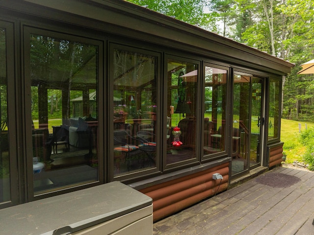 260 Coombs Rd, Brunswick, ME 04011 - view of wooden terrace