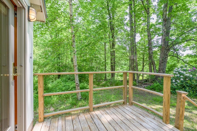 265 Greenacre Rd, Lincolnville, ME 04849 - view of wooden terrace