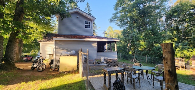 48 Gary St, Paris, ME 04281 - back of house with outdoor dining space