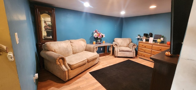 48 Gary St, Paris, ME 04281 - sitting room featuring light wood-style floors and recessed lighting