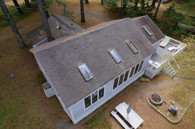 24 Paradise Dr, Monmouth, ME 04259 - view from above of property