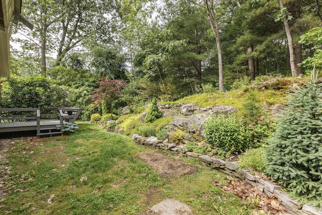 3 Cape Woods Dr Unit 3, Cape Elizabeth, ME 04107 - view of yard featuring a deck