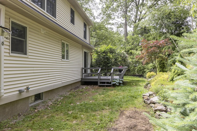 3 Cape Woods Dr Unit 3, Cape Elizabeth, ME 04107 - view of grassy yard with a deck