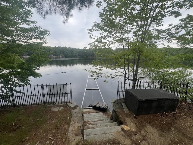 87 Perch Pt, Shapleigh, ME 04076 - dock featuring a water view and a view of trees