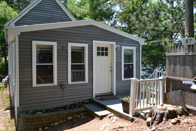 87 Perch Pt, Shapleigh, ME 04076 - view of front of property with an outdoor structure