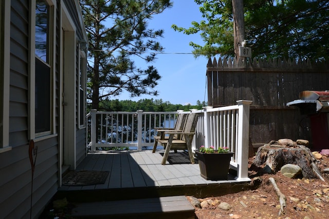 87 Perch Pt, Shapleigh, ME 04076 - view of deck