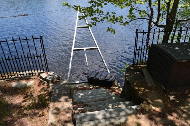 87 Perch Pt, Shapleigh, ME 04076 - dock area featuring a water view